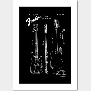 US Patent - Fender Bass Guitar Posters and Art